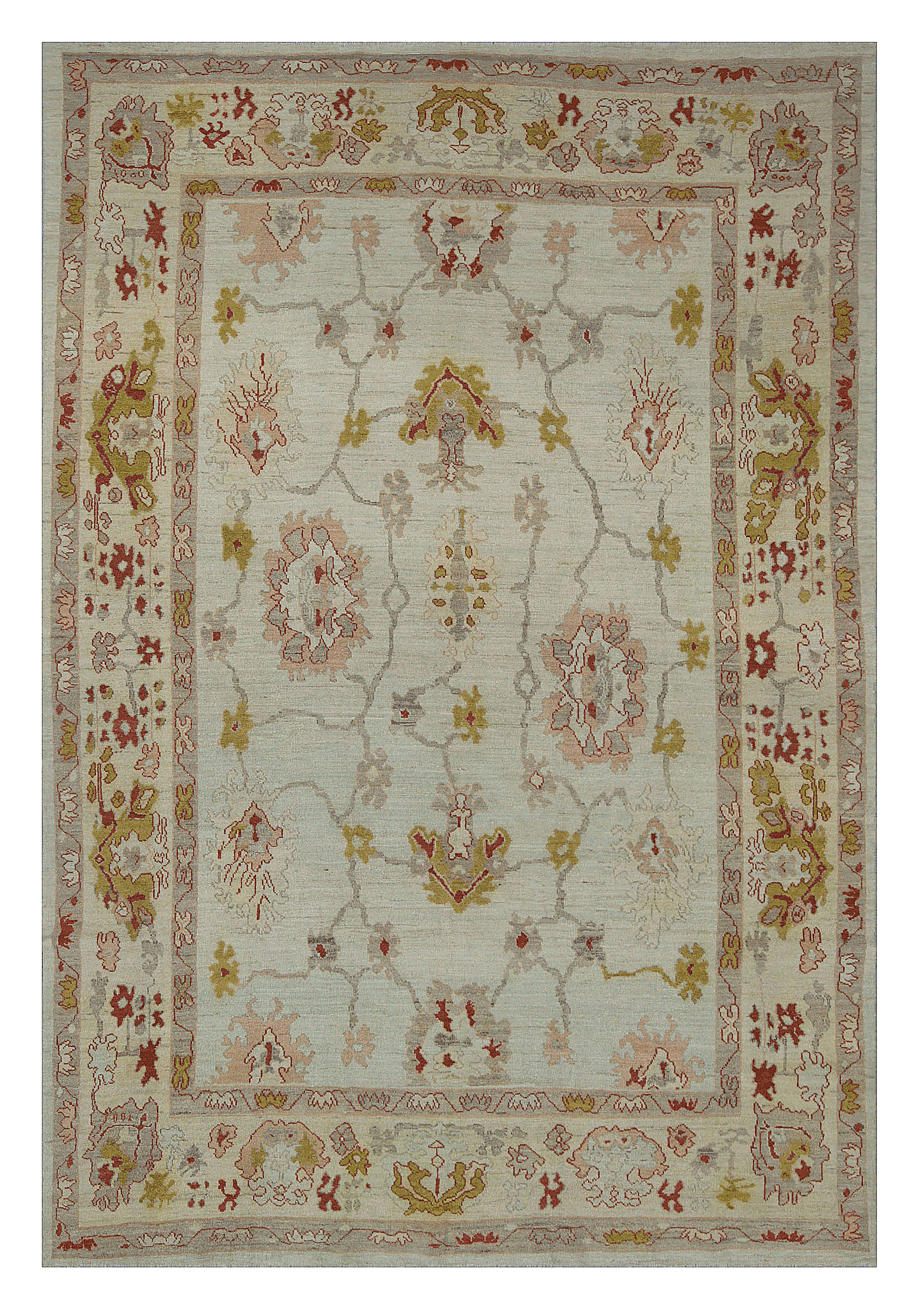 Oversize Turkey Oushak Pale Aqua SKU 88247