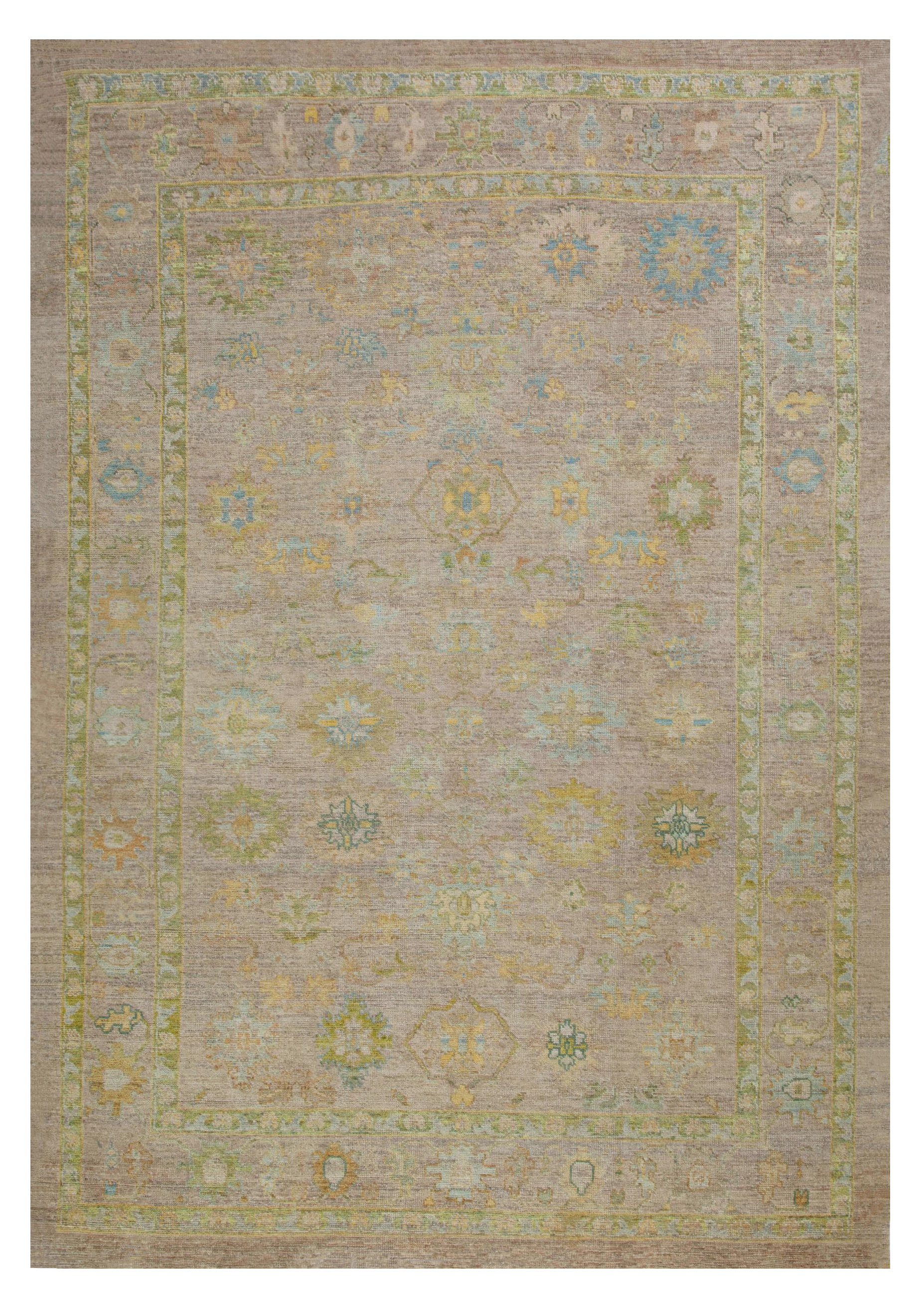 Turkey Warm Sand & Pale Aqua Oversize Rug (SKU 88560)