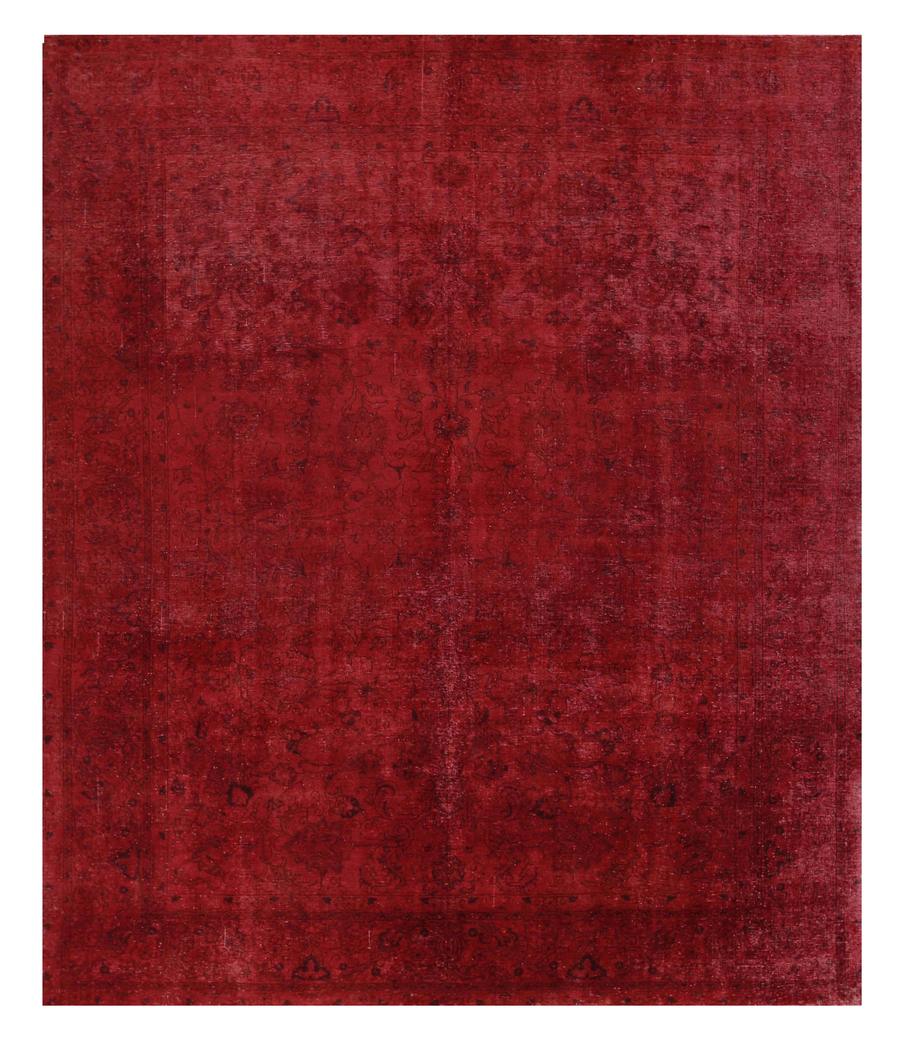 Persian Deep Red with Dark Burgundy Antique Area Rug SKU 88918