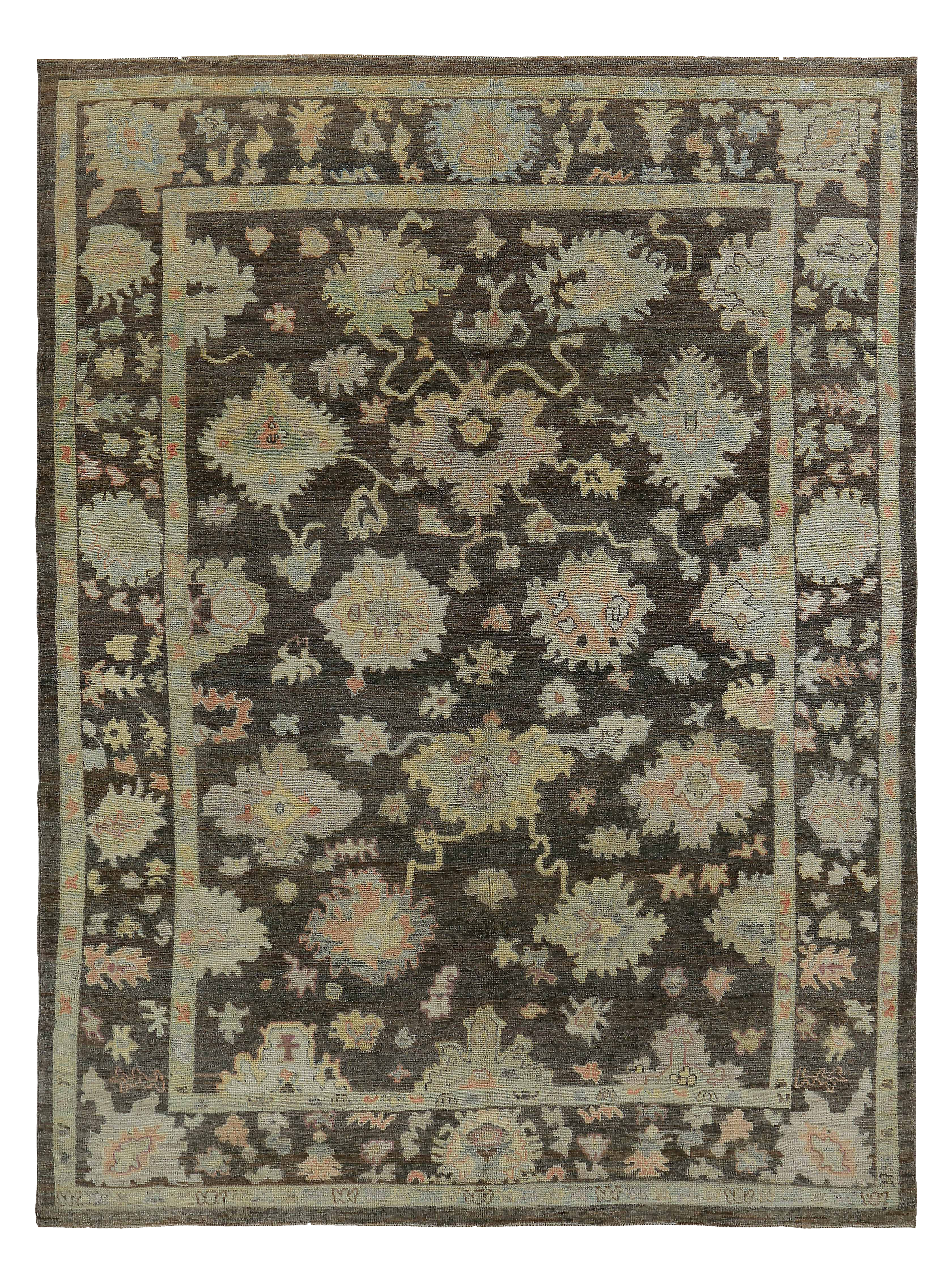 Persian Warm Taupe & Pale Sage Oversize Palace Rug SKU 89123